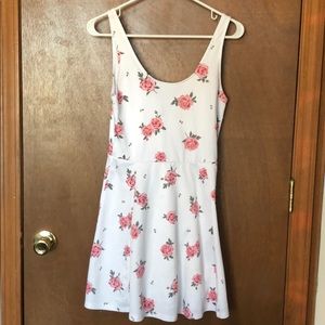 White floral dress